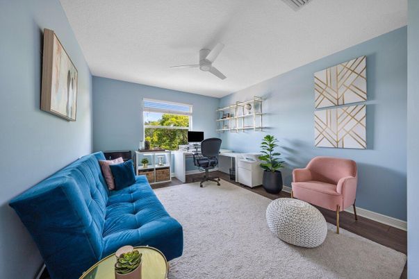 Home Office, Interior, Wood Texture Flooring