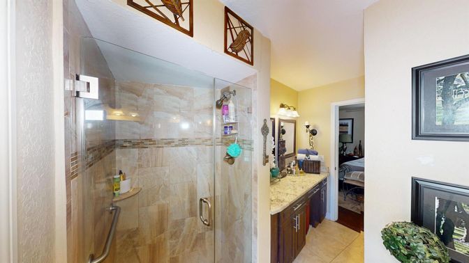 Bathroom, Glass Shower, Interior
