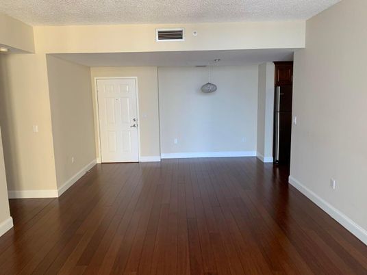 Empty room, Interior, Pendant Lights, Wood Texture Flooring