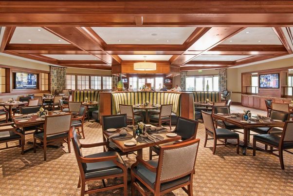 Dining room, Interior, Recessed Lighting, Wooden Beams