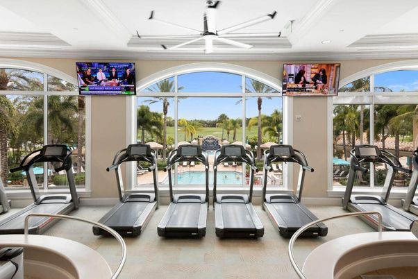 Fitness Equipment, Gym, Interior, Recessed Lighting