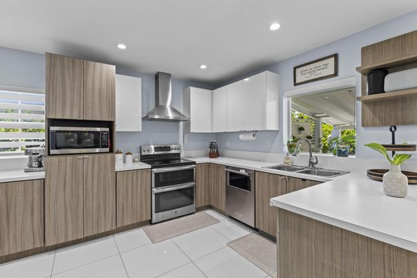 Interior, Kitchen, Recessed Lighting, Stainless Steel Appliances