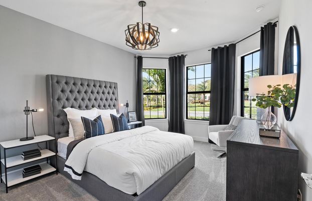 Bedroom, Interior, Pendant Lights, Recessed Lighting