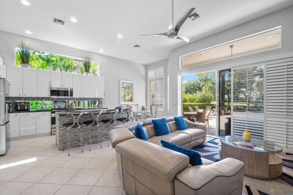 Dining room, Interior, Kitchen, Living room, Recessed Lighting, Stainless Steel Appliances