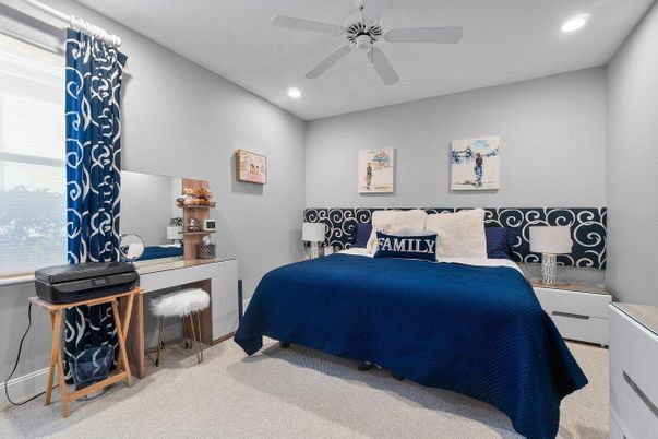 Bedroom, Home Office, Interior, Recessed Lighting