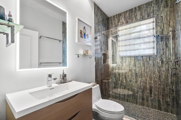 Bathroom, Glass Shower, Interior