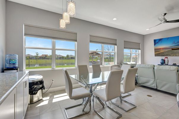 Dining room, Interior, Recessed Lighting