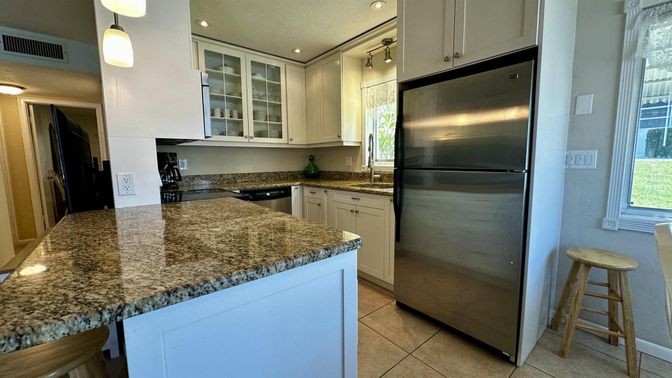 Interior, Kitchen, Pendant Lights, Recessed Lighting, Stainless Steel Appliances