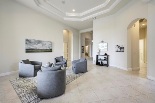Interior, Living room, Recessed Lighting