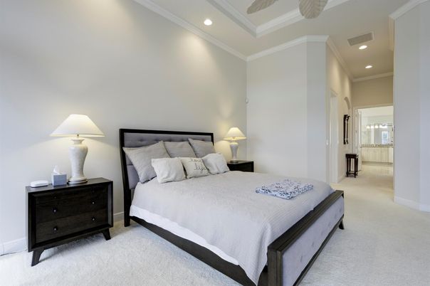 Bedroom, Interior, Recessed Lighting