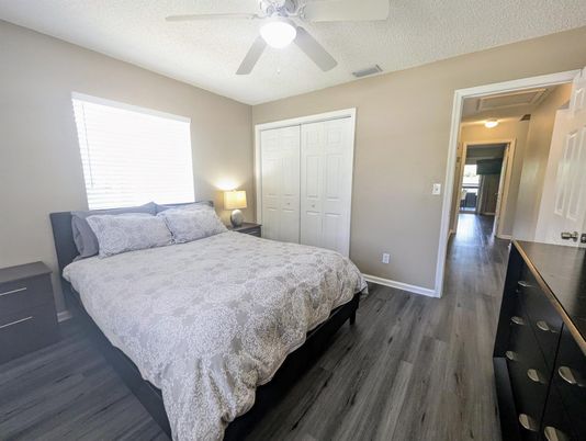 Bedroom, Interior, Wood Texture Flooring