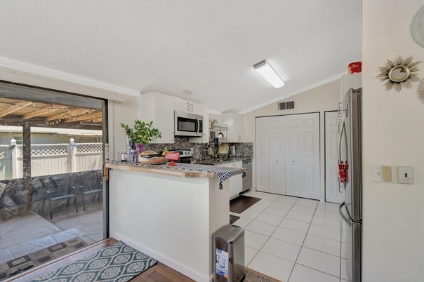 Interior, Kitchen, Wood Texture Flooring