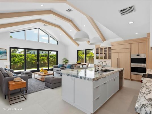 Interior, Kitchen, Living room, Recessed Lighting