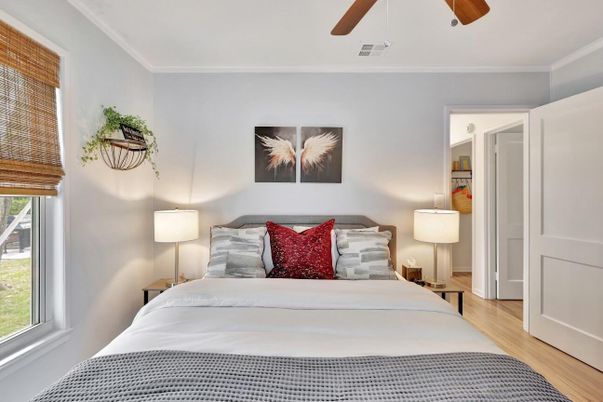 Bedroom, Interior, Wood Texture Flooring