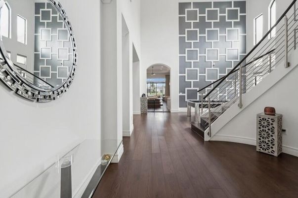 Interior, Pendant Lights, Wood Texture Flooring