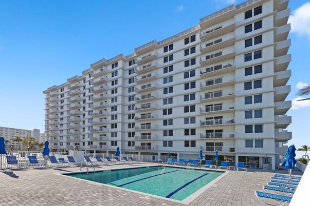 Exterior, Facade, Pool, Condo Building