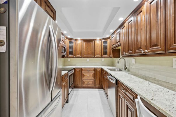 Interior, Kitchen, Recessed Lighting, Stainless Steel Appliances