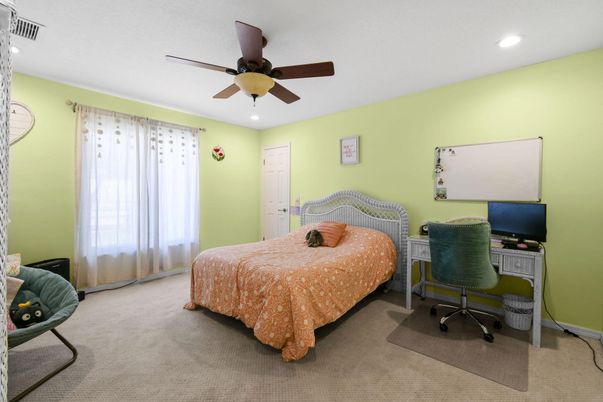 Bedroom, Home Office, Interior, Recessed Lighting
