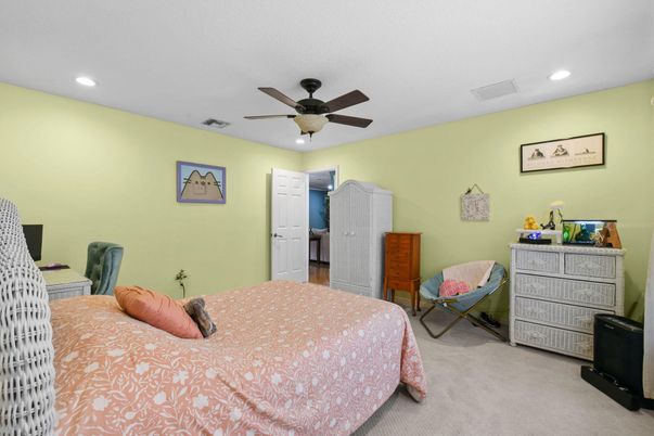 Bedroom, Interior, Recessed Lighting