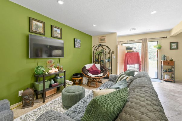 Interior, Living room, Recessed Lighting