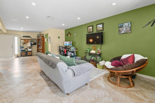 Interior, Living room, Recessed Lighting