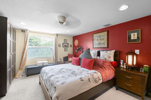 Bedroom, Interior, Recessed Lighting
