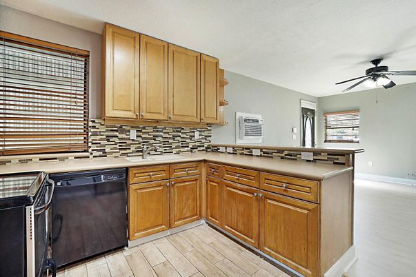 Interior, Kitchen, Wood Texture Flooring