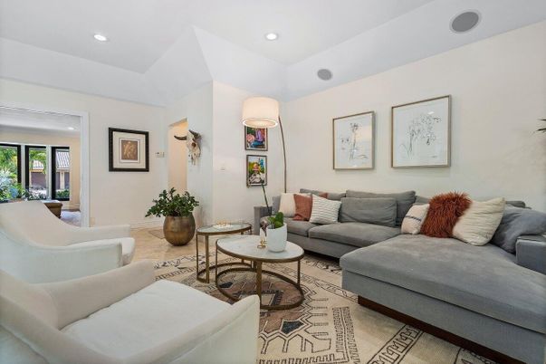 Interior, Living room, Recessed Lighting