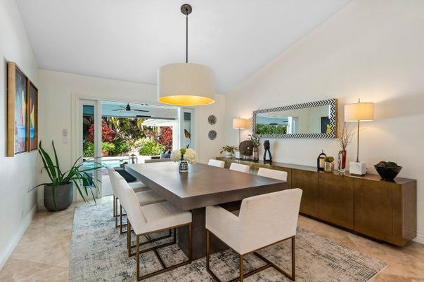 Dining room, Interior, Pendant Lights