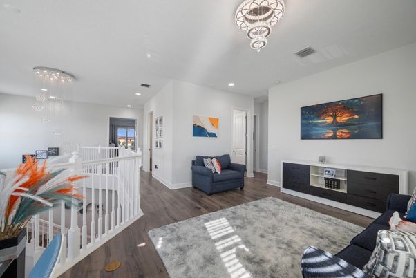 Interior, Pendant Lights, Recessed Lighting, Wood Texture Flooring