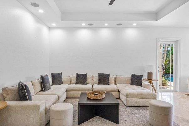 Interior, Living room, Recessed Lighting