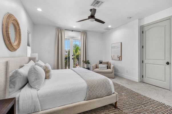 Bedroom, Interior, Recessed Lighting