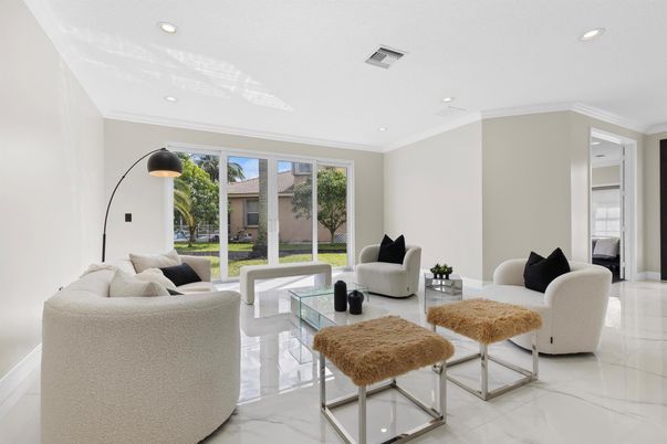Interior, Living room, Marble, Recessed Lighting