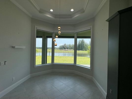 Empty room, Interior, Pendant Lights, Recessed Lighting, Water