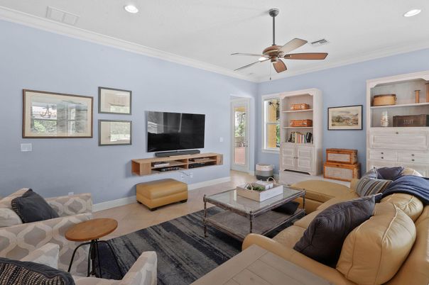 Interior, Living room, Recessed Lighting