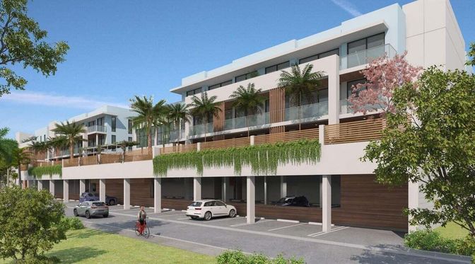 Attached, Exterior, Facade, Modern