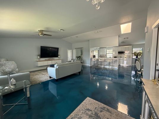 Interior, Kitchen, Living room, Recessed Lighting