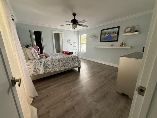 Bedroom, Interior, Wood Texture Flooring