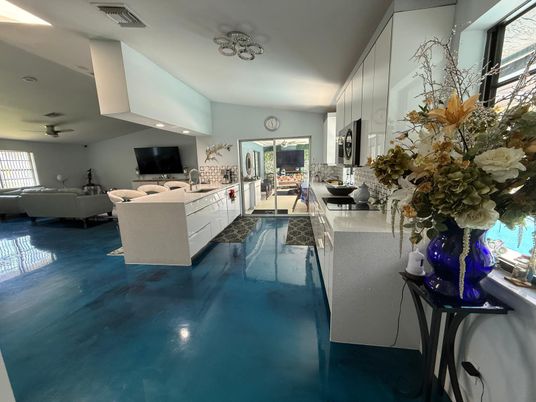 Interior, Kitchen, Living room, Recessed Lighting