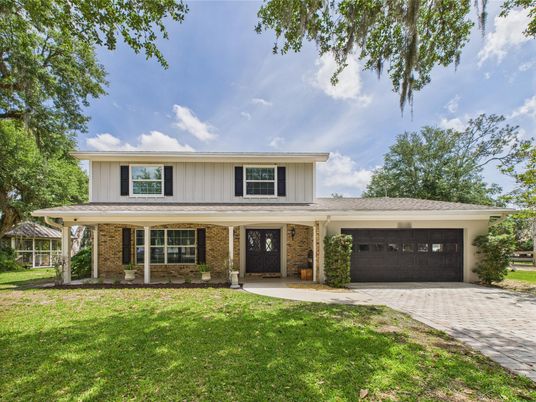 Attached, Exterior, Facade, Brick Facade, Farmhouse