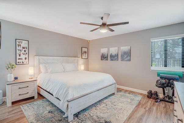 Bedroom, Interior, Wood Texture Flooring