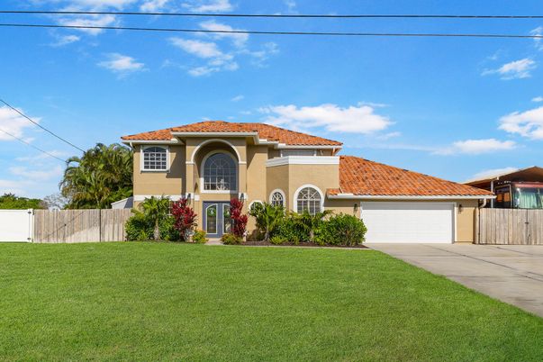 Attached, Backyard, Exterior, Facade, Mediterranean