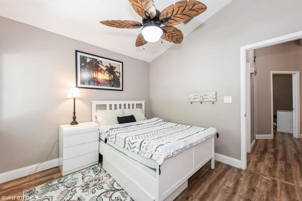 Bedroom, Interior, Wood Texture Flooring