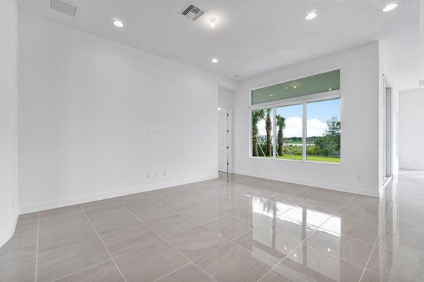 Empty room, Interior, Recessed Lighting