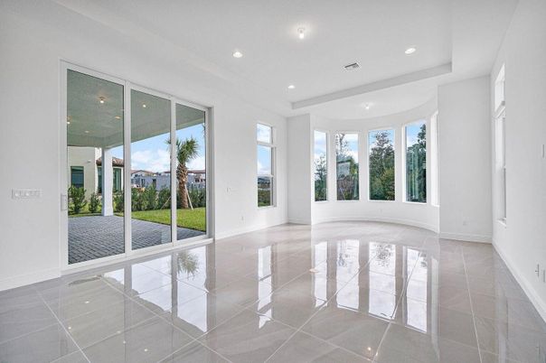 Empty room, Interior, Recessed Lighting