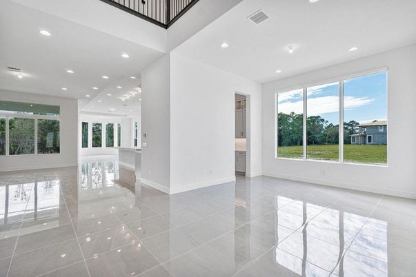 Empty room, Interior, Recessed Lighting
