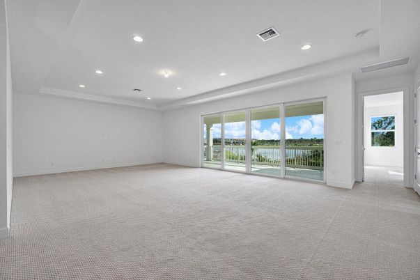 Empty room, Interior, Recessed Lighting