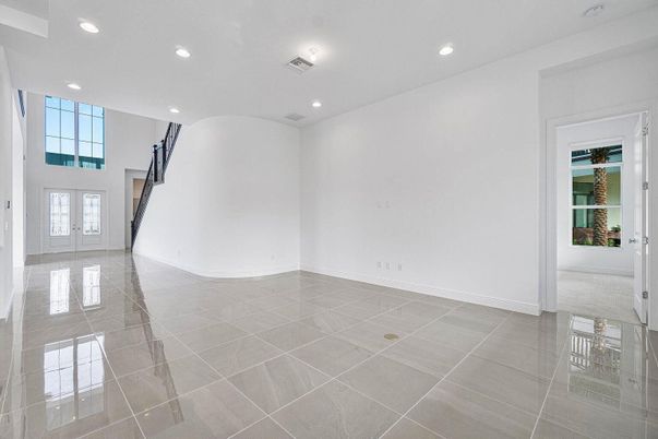 Empty room, Interior, Recessed Lighting