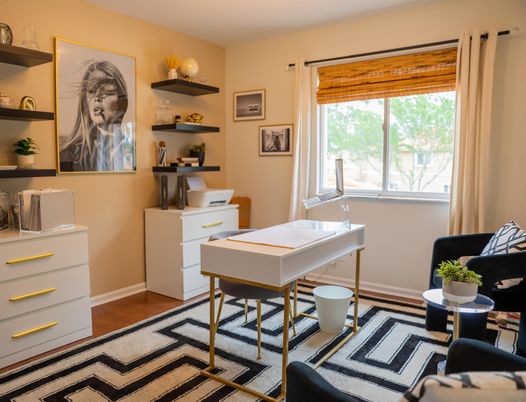 Home Office, Interior, Wood Texture Flooring