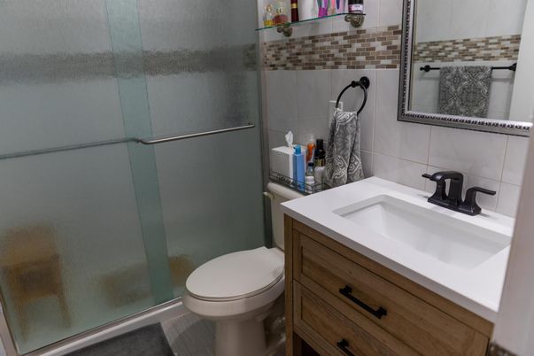 Bathroom, Glass Shower, Interior